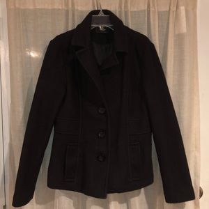 SOLD - Classic black peacoat